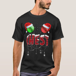 T-shirt Noix de poitrine Jeu de Noël Couple châtaignes 1