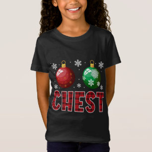 T-Shirt Noix de poitrine marquant les châtaignes drôle Cou