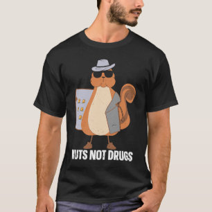 T-shirt Noix et non drogues OEuvre d'écureuil