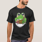 T-shirt Noix japonaises Ramen et jolie grenouille droguées (Devant)