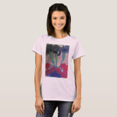 T-shirt Nolde - Irises Noires et Tulipes Rouges (Devant entier)