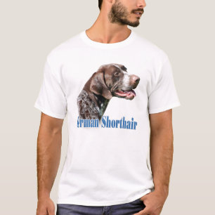 T-shirt Nom allemand d'indicateur aux cheveux courts