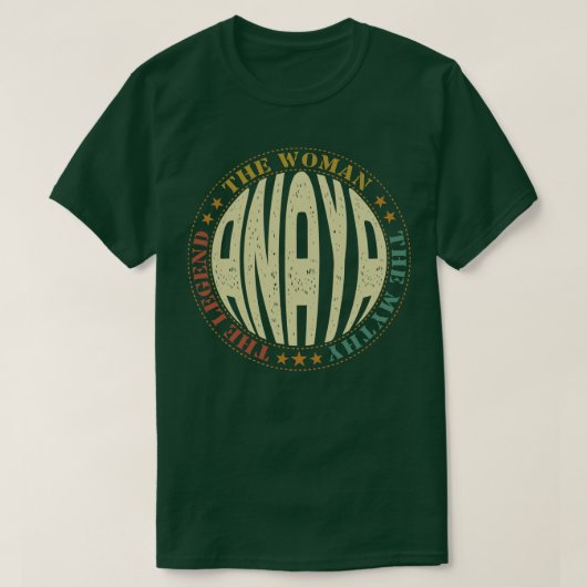 T-shirt nom anaya (Design devant)