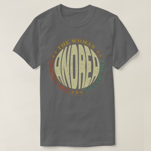 T-shirt nom andrea (Design devant)
