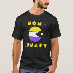 T-shirt Nom Binary Pride Non Binary Flag Retro Gaming