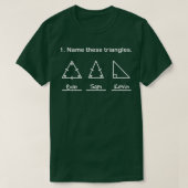 T-shirt Nom Ces Triangles Funny Math Geometry Question (Design devant)