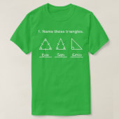 T-shirt Nom Ces Triangles Funny Math Geometry Question (Design devant)