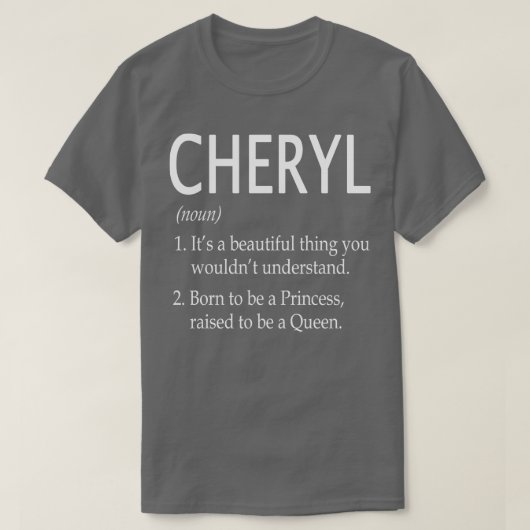 T-shirt Nom Cheryl Don 154 (Design devant)