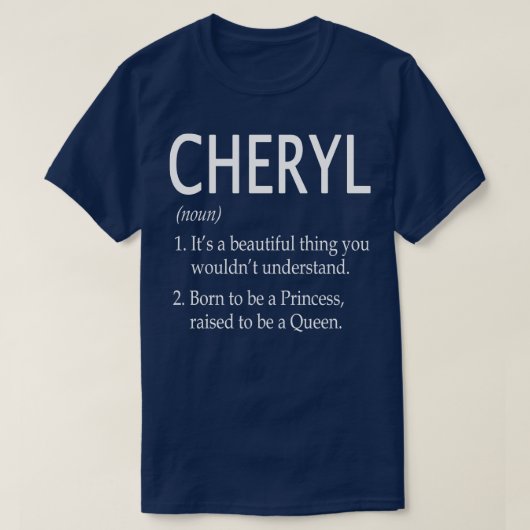 T-shirt Nom Cheryl Don 2 (Design devant)