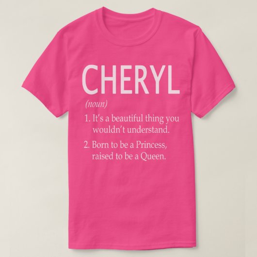 T-shirt Nom Cheryl Don 29 (Design devant)