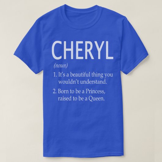 T-shirt Nom Cheryl Don 41 (Design devant)