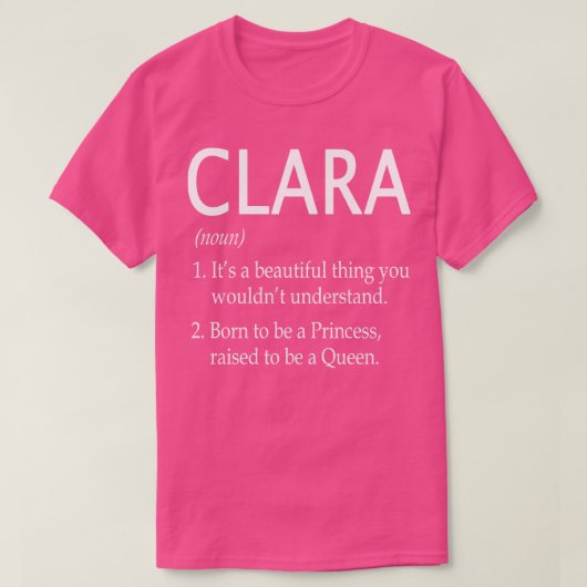 T-shirt Nom Clara Don 39 (Design devant)