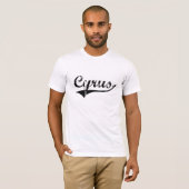 T-shirt Nom classique de style de Cyrus (Devant entier)