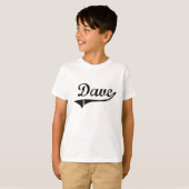 T-shirt Nom classique de style de Dave (Devant entier)