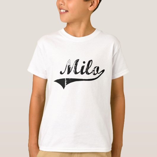 T-shirt Nom classique de style de Milo (Devant)