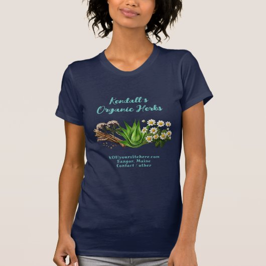 T-shirt Nom commercial de Herb Grower (Devant)