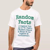 T-shirt Nom complet de Los Angeles - Trivia Fact (Devant)
