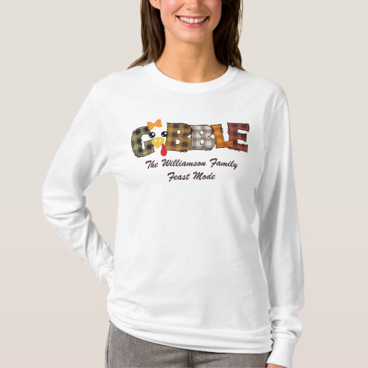 T-shirt Nom Correspondant Thanksgiving Couple Turquie Goba (Devant)