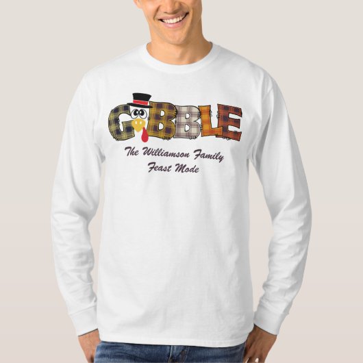 T-shirt Nom correspondant Thanksgiving Couple Turquie Gobb (Devant)