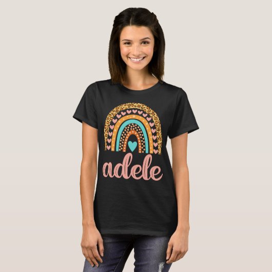 T-shirt Nom d'Adele : Adele Date de naissance d'Adele (Devant entier)