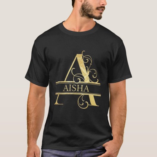T-shirt Nom d'Aisha (Devant)