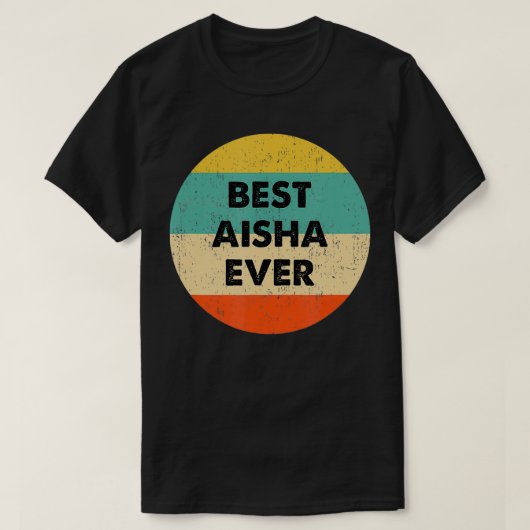 T-shirt Nom d'Aisha (Design devant)
