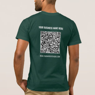T-shirt Nom d'analyse de code QR personnalisé Site Web T-s