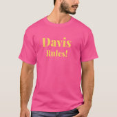 T-shirt Nom Davis, Nom Davis, Nom Davis, Funny Davis Derni (Devant)