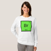 T-shirt Nom de Burt Élément chimique Tableau périodique (Devant entier)