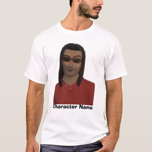 T-shirt Nom de caractère (Devant)