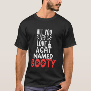 T-shirt Nom de chat Design Sooty - Tout ce dont vous avez