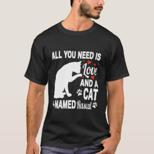 T-shirt Nom de chat personnalisé Rascal Adorable chaton am