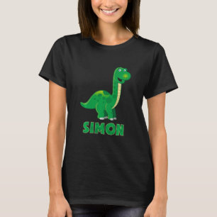 T-shirt Nom de dinosaure de Kids Dino Simon
