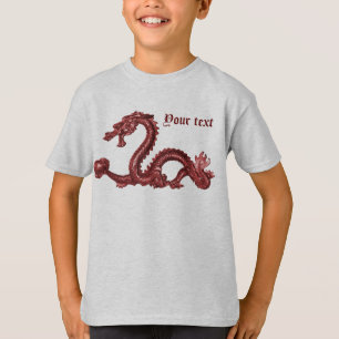 T-shirt Nom de dragon chinois personnalisé Design de fanta