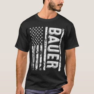 T-shirt Nom de famille Bauer Nom de famille drôle Équipe R