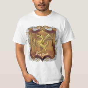 T-shirt nom de famille Bouclier Dragon Quest