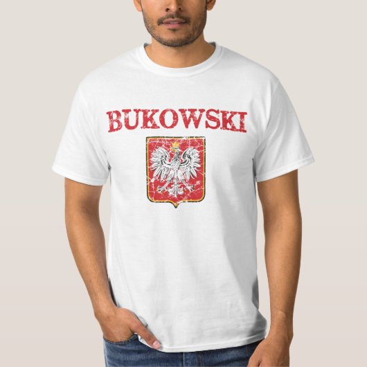 T-shirt Nom de famille de Bukowski (Devant)