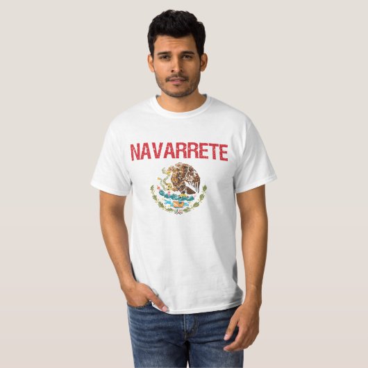 T-shirt Nom de famille de Navarrete (Devant entier)