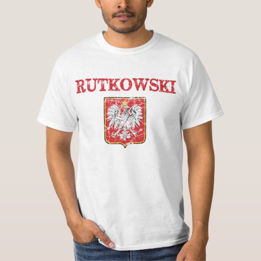 T-shirt Nom de famille de Rutkowski (Devant)