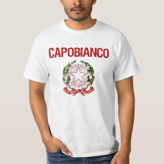 T-shirt Nom de famille d'Italien de Capobianco (Devant)