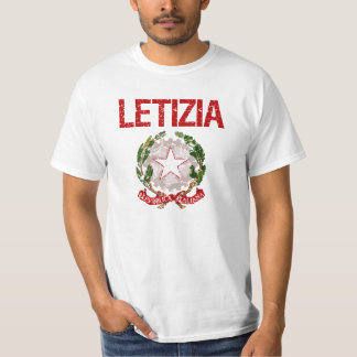 T-shirt Nom de famille d'Italien de Letizia