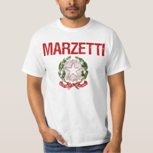 T-shirt Nom de famille d'Italien de Marzetti