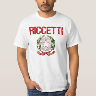 T-shirt Nom de famille d'Italien de Riccetti