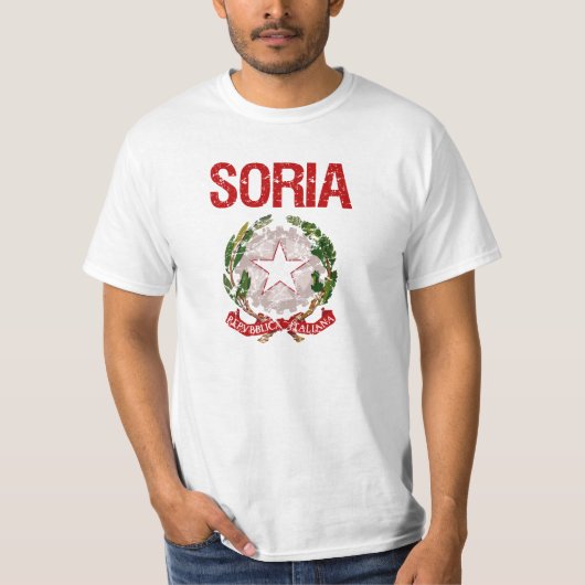 T-shirt Nom de famille d'Italien de Soria (Devant)