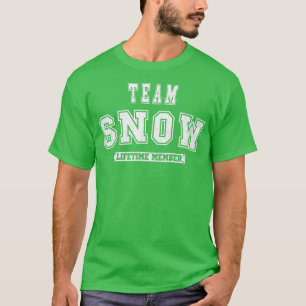 T-shirt Nom de famille du membre à vie de l'équipe SNOW