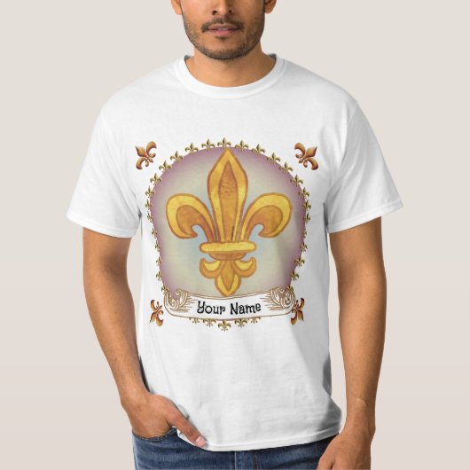 T-shirt Nom de famille Fleur De Lis (Devant)