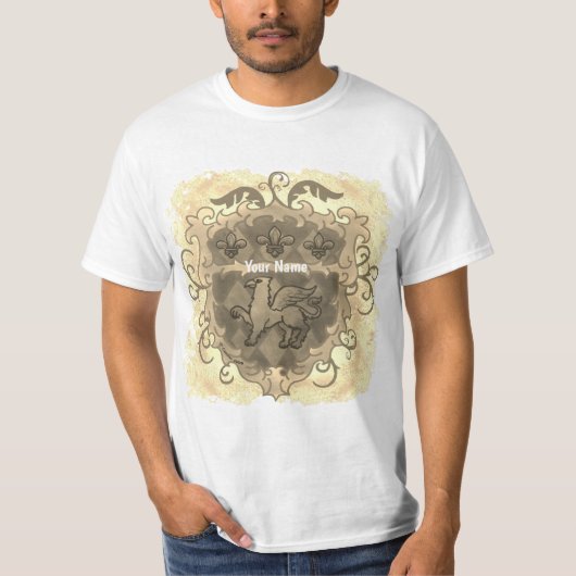 T-shirt nom de famille Griffon Shield (Devant)