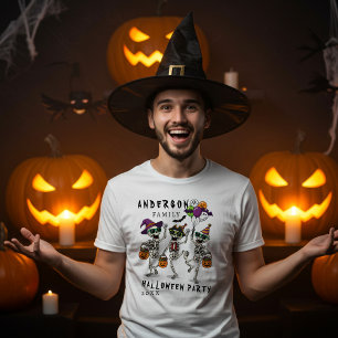 T-shirt Nom de famille personnalisé Fête d'Halloween