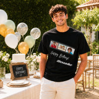 Nom de film de collage de photo anniversaire homme