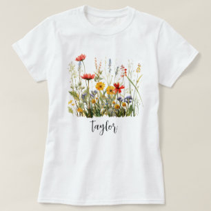 T-shirt Nom de fleur sauvage